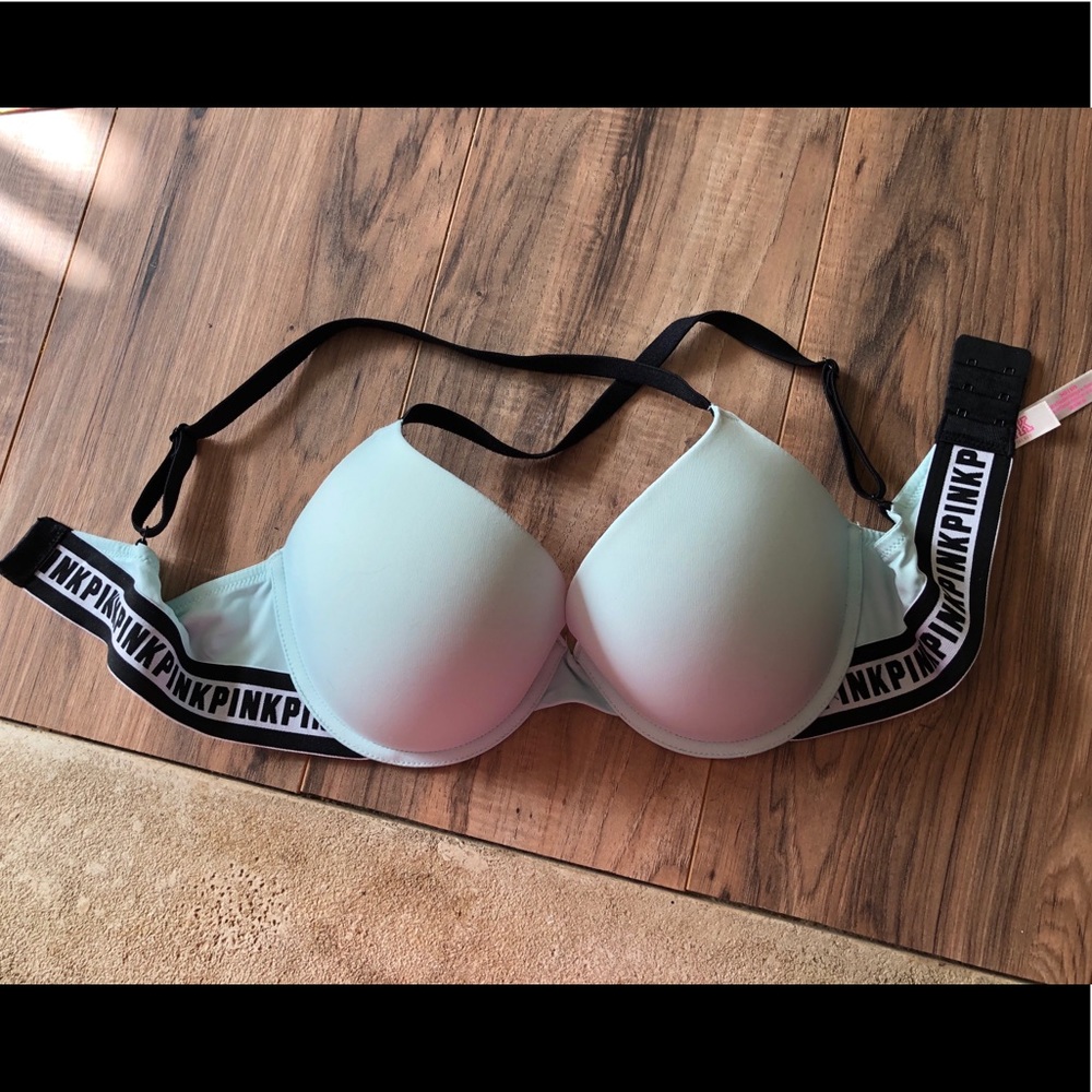 PINK turquoise wear everywhere push-up bra